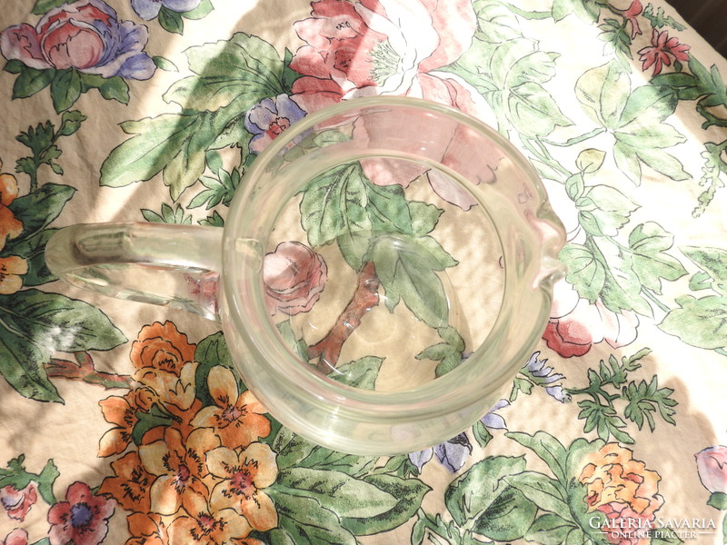 Old split glass jug - water jug