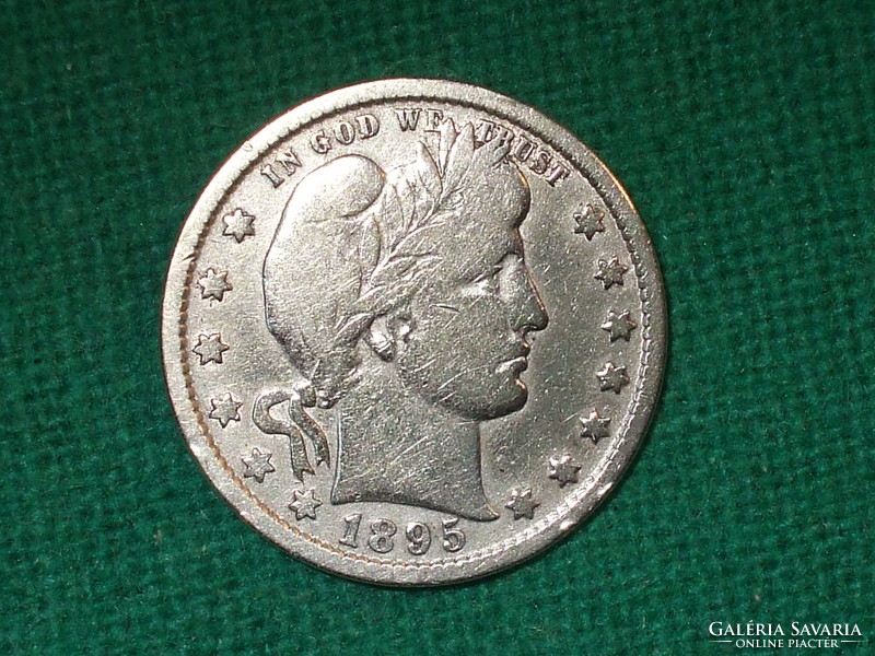 25 Cent 1895! Silver quarter dollar!