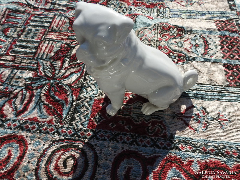 English bulldog antique porcelain figurine