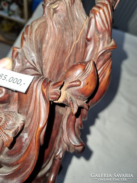 Chinese wood carved figure