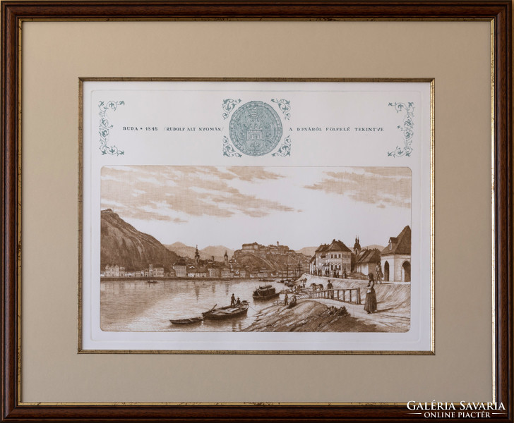 Gaal domokos, Buda 1845, Certificate of authenticity!