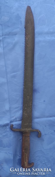 Bayonet, sword, bayonet, sawtooth. Special rarity 1800s, passenger sword