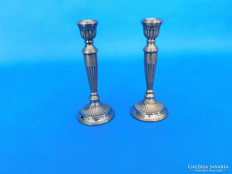 Pair of silver candle holders 144 gr