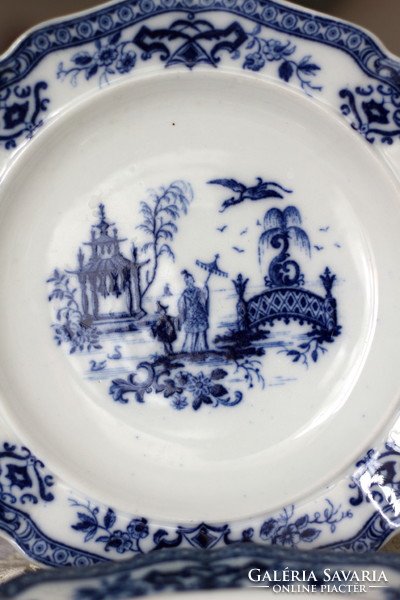 Antique porcelain, under glaze, Chinese style plates