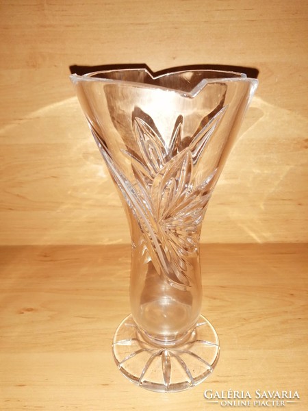 Kristály váza 20,5  cm magas (6/d)