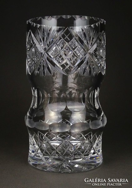 1H692 large polished lead crystal vase flower vase 20 cm