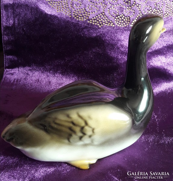 Crow's house porcelain bird: duck, duck (l2257)