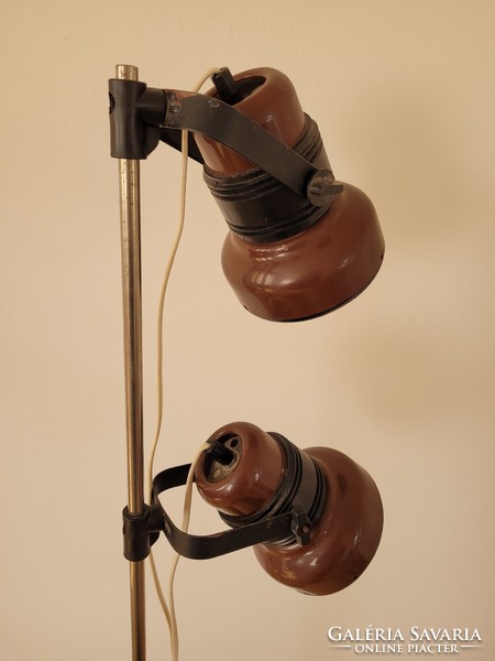 Régi retro fémbúrás állólámpa mid century lámpa
