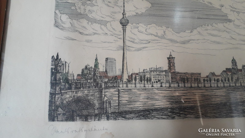 German colored etching