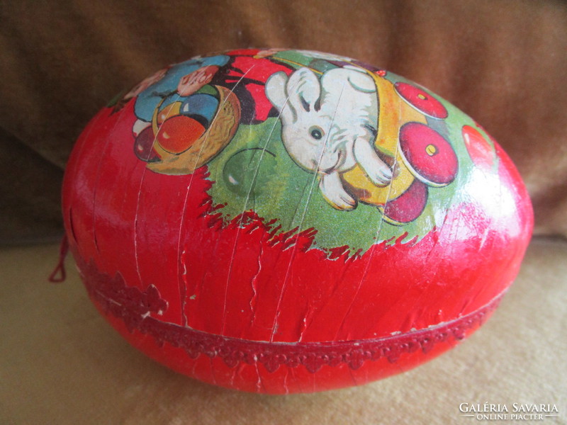 Giant exclusive big old easter egg pulp rare retro decoration candy holder