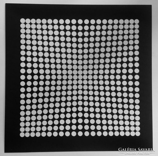 Victor Vasarely 3D kinetikus képe 1973, VI. számű darab