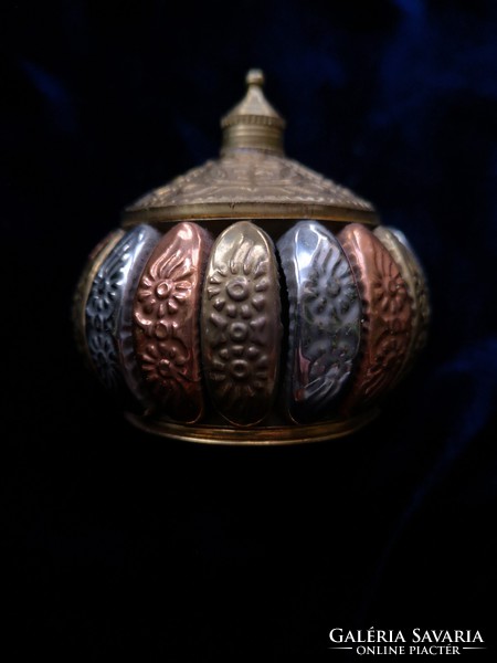 Oriental art metal box