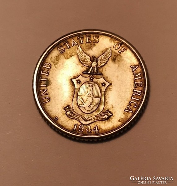 Fülöp-szigetek Nemzetközösség  ezüst 20 centavo 1945