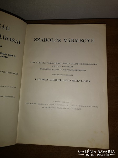 Counties and cities of Hungary ... Edited by borovszky samu. Szabolcs County