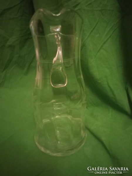 Különleges Makkos csiszolású óriási üveg kancsó