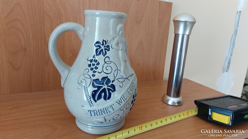 German ceramic wine jug marked (K).