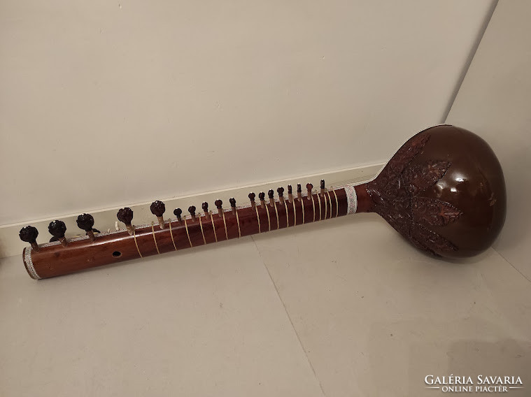 Antik pengetős hangszer Ázsia India szitár 5233