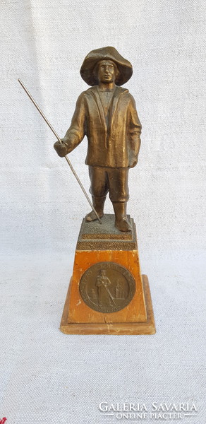 Bronze statue of a metallurgist from Diósgyőr