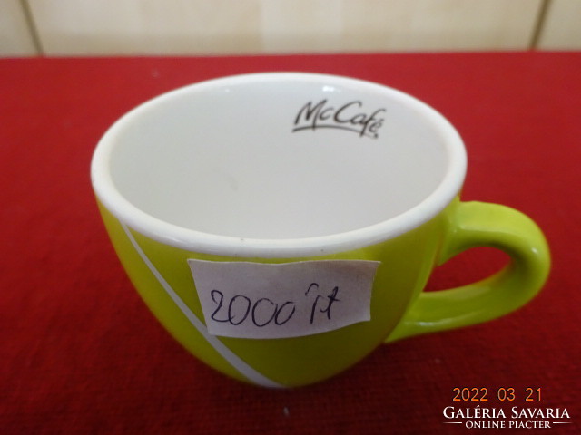 Mc cafe green coffee cup, height 5.5 cm. He has! Jókai.