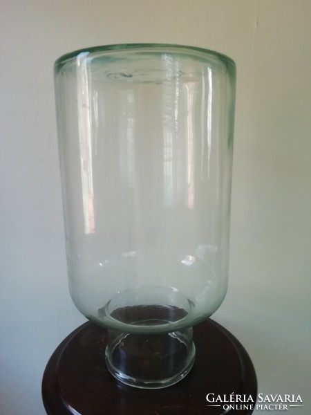 Régi 8 literes befőttes üveg, dekorációs tárgy