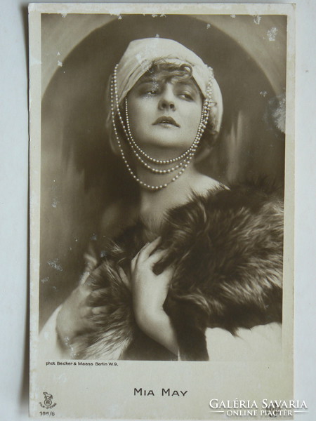 Mia may, (becker & maass, berlin), photo circa 1920, post card, postcard (9x14 cm) original
