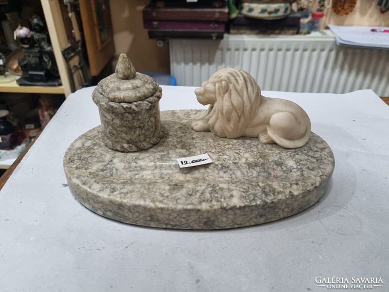 Marble table ink holder