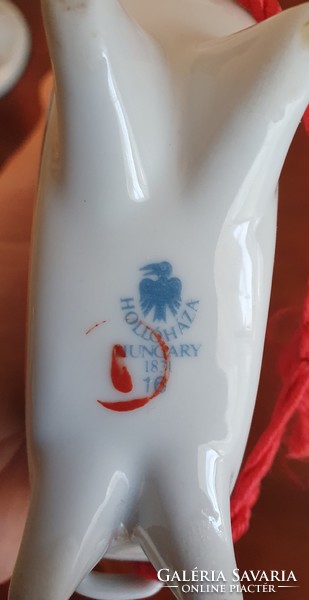 Hollóház porcelain bottle 16.5 cm
