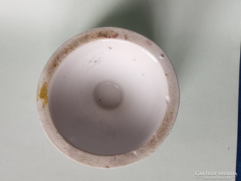 Antik kézzel festett biedermeier porcelán kávés-forrócsokis-kakaós pohár