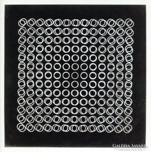 Victor vasarely 3d kinetic images 1973 - ii. Picture - black