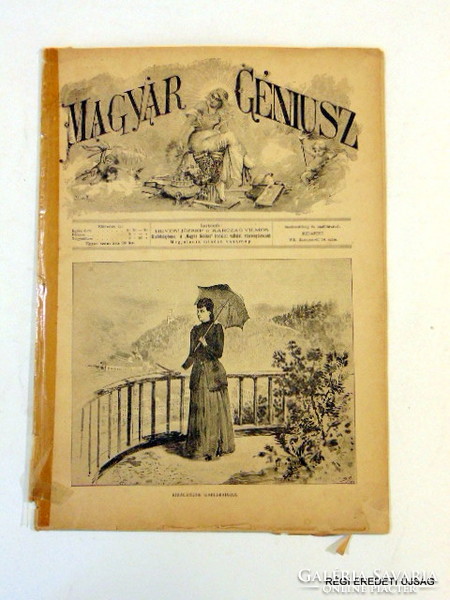 1892 / Hungarian genius / old original newspaper no .: 6798