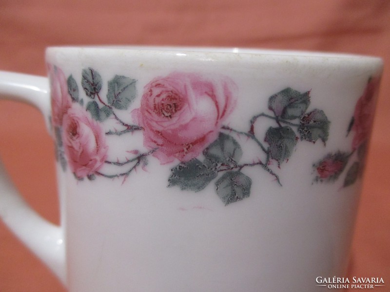 Pink mug with cup