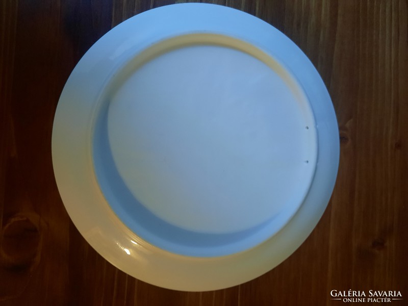 Fehér Herendi porcelán litofán fali dísz tányér