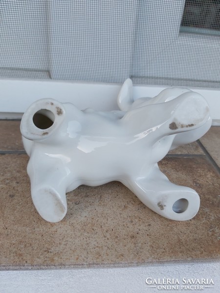 Gyönyörű  porcelán Foxi kutya kutyus nipp figura nosztalgia darab.