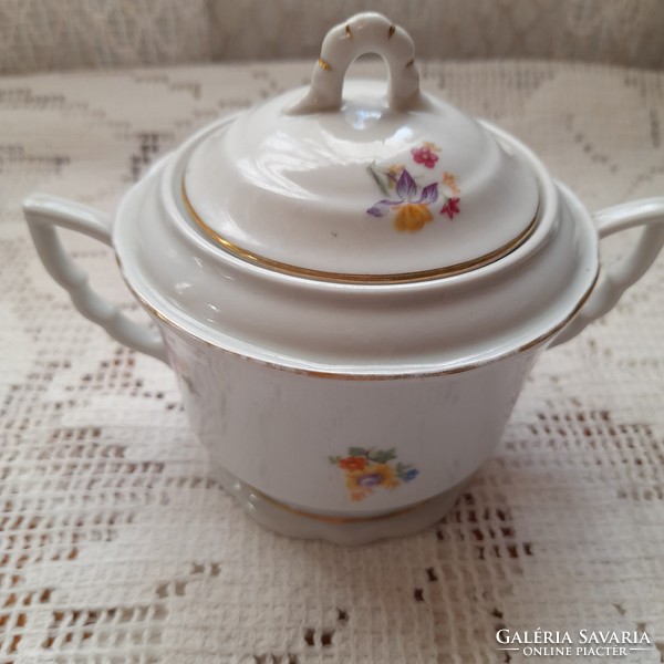 Zsolnay sugar bowl with elbow tabs