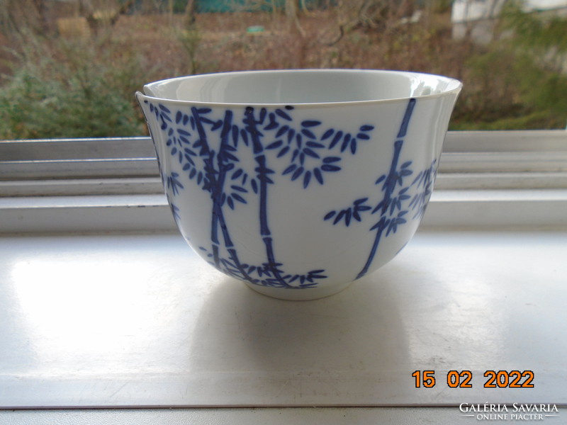Butlers porcelain dish with blue bamboo pattern