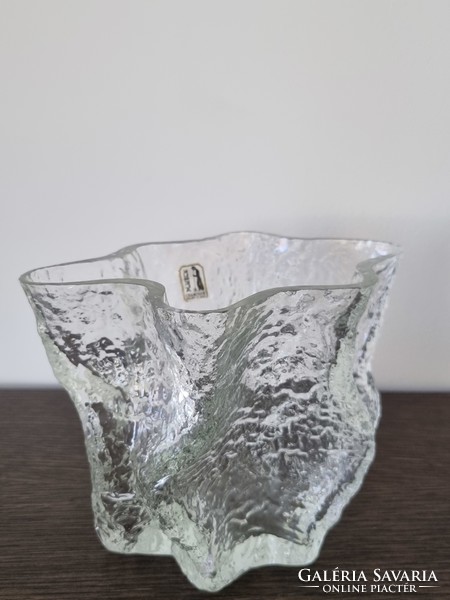 Kumela Finnish vintage glass vase-kaj blomqvist design vase from '70s