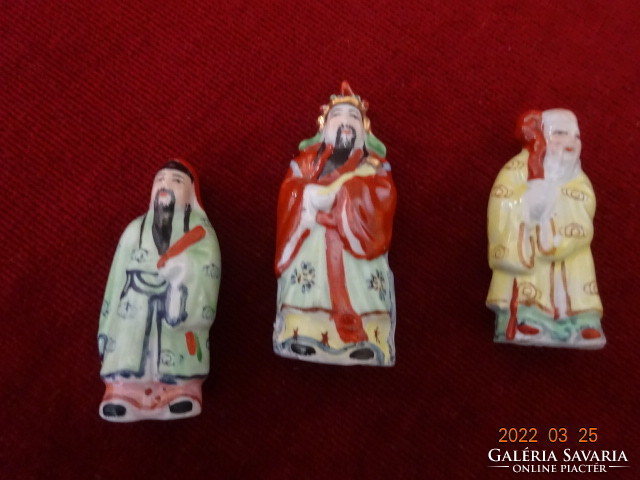 Chinese porcelain figurine, the three wise men are for sale at the same time. He has! Jókai.