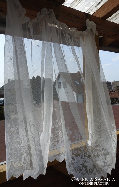 Lace curtain baroque with floral patterns