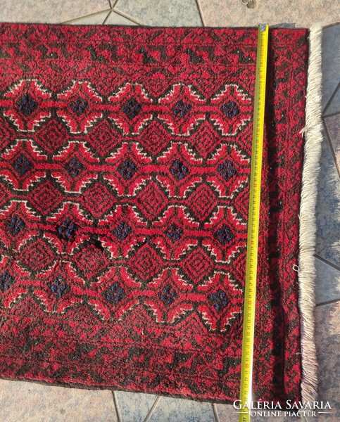 Hand tiny knotted beautiful running mat in Persian East Iran aisle in foreground! Video too !!!