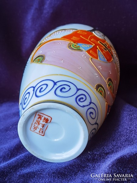 LEÁRAZTAM!!!  Antik japán kézzel festett satsuma pocelán váza