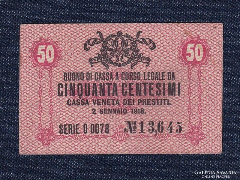 Olaszország 50 Centesimi bankjegy 1918 (id55876)