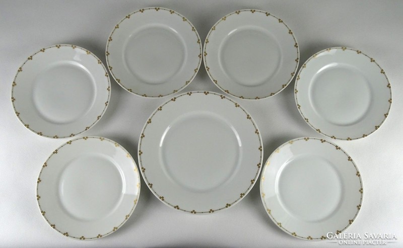 1I237 antique art nouveau imperial white porcelain cake set