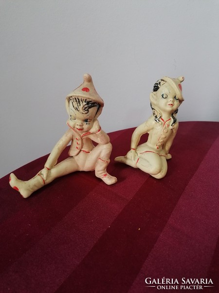 Couple of retro elf fairy tale characters