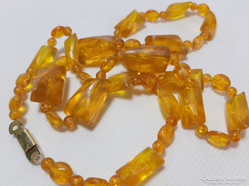 Set of vintage amber beads