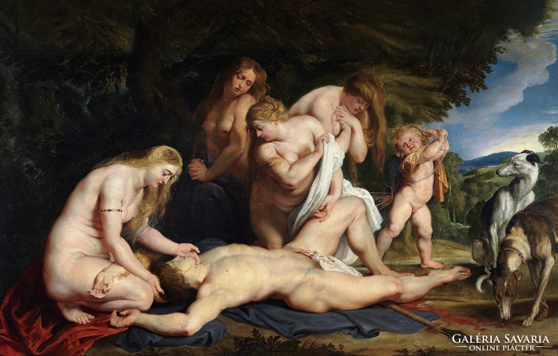 Rubens - Death of Adonis - reprint