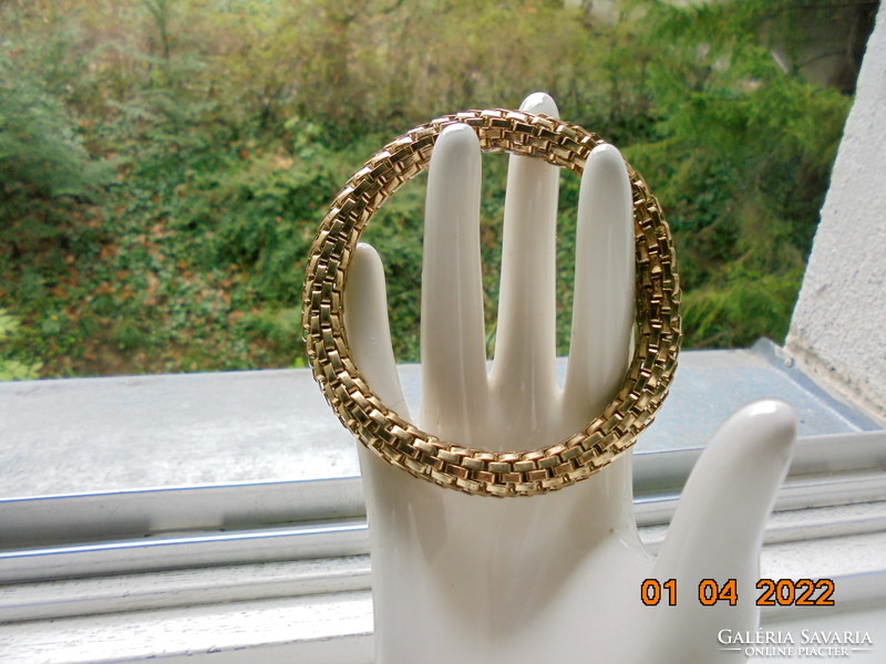 Gold-plated steel bracelet