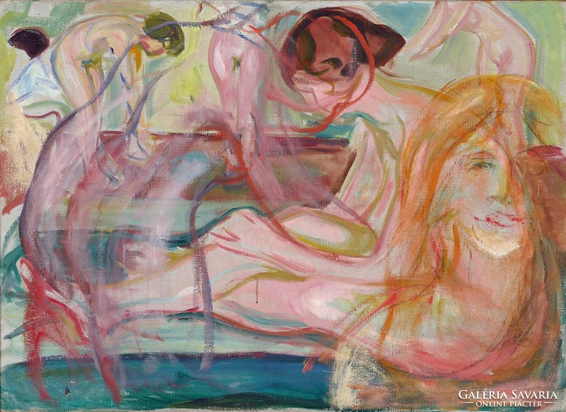 Edvard Munch - Nők a fürdőben - reprint