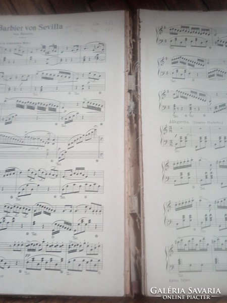 19. századi Fritz Spindler opera album zongora szóló