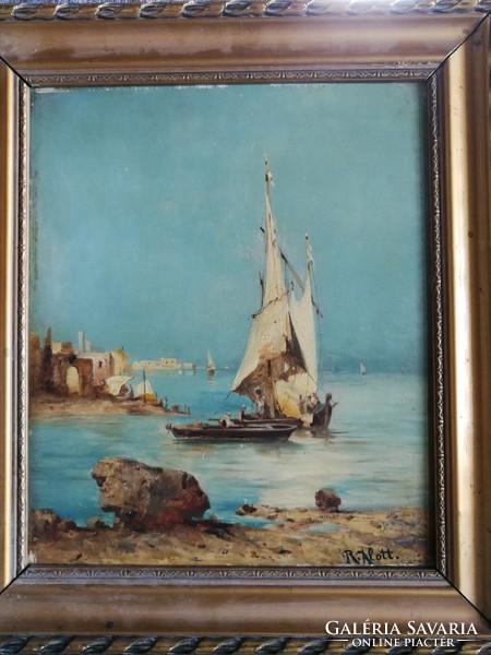 Robert Alott painting (Graz, 1850-1910) in Palermo