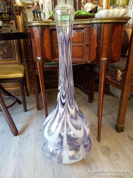 Huta lead crystal floor vase